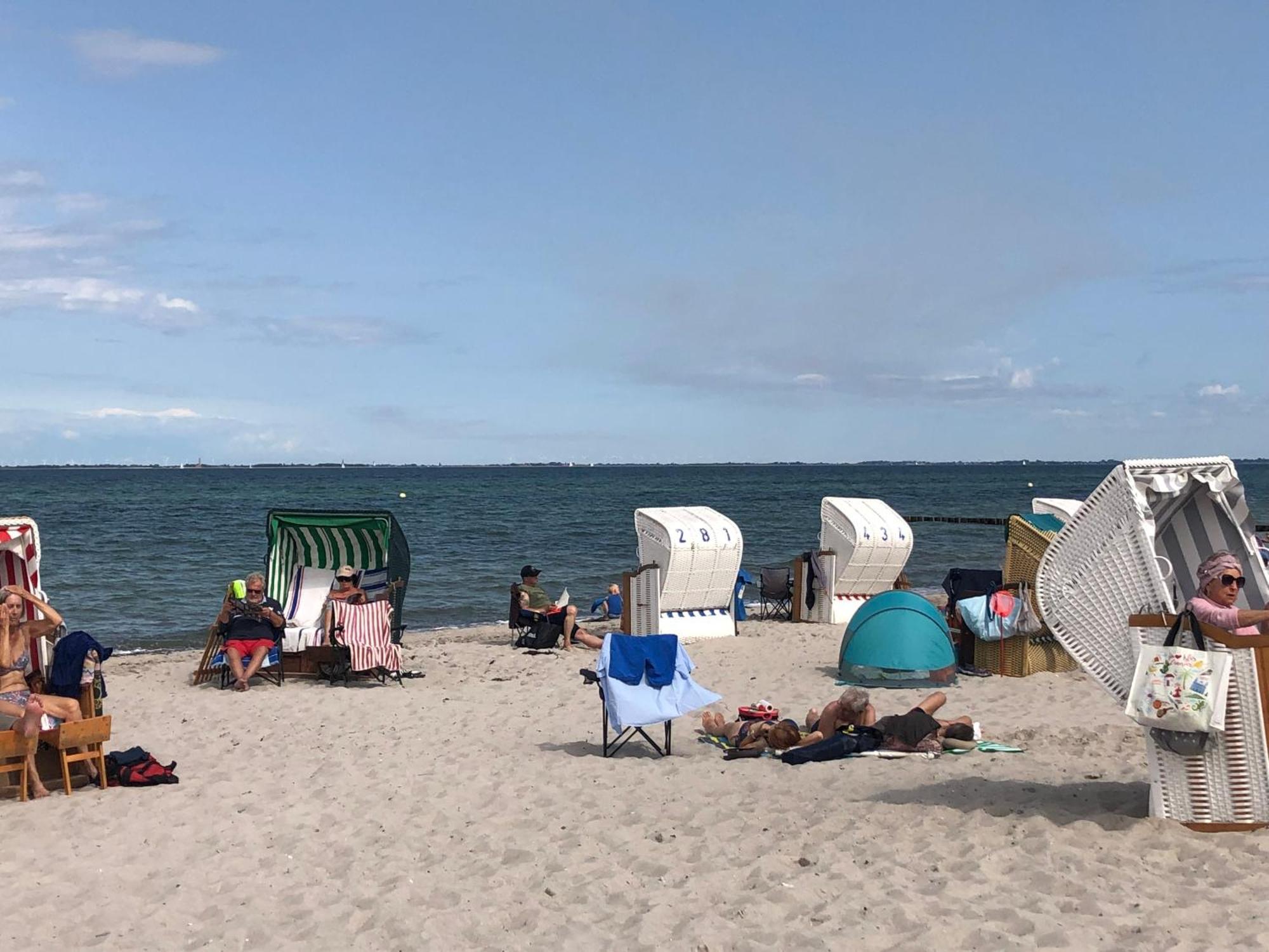 Ferienwohnung Sandkueste Mit Strandkorb & Indoor Spielplatz 海利根港 外观 照片